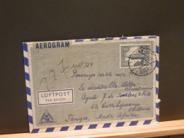 103/727 AEROGRAM    DANMARK 1954 POUR TANGER - Covers & Documents