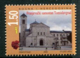 BOSNIA HERCEGOVINA (CROAT) 2000 Tomislavgrad Monastery MNH / **.  Michel 64 - Bosnie-Herzegovine