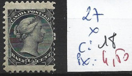 CANADA 27 * Côte 18 € - Unused Stamps