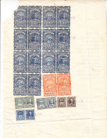 DOCUMENTO 1950 Con Blocco Di Fiscali - Revenue Stamps