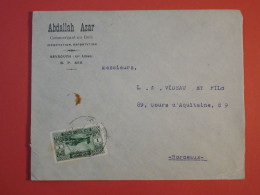 AT0  LIBAN BELLE LETTRE  1931 BEYROUTH A  BORDEAUX FRANCE ++AFF. INTERESSANT++ - Briefe U. Dokumente