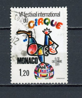 MONACO: - LE CIRQUE - N° Yvert  1201 Obli. - Usados