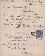 NEW ZEALAND 1893 POSTCARD SENT FROM CHRISTCHURCH - Cartas & Documentos