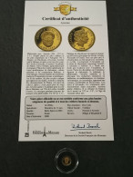 5 DOLLARS OR 2008 BE ELIZABETH II ARISTOTE 10000 EX.  ILES COOK / GOLD / 0.5g Or 999 - Cook Islands