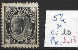 CANADA 54 * Côte 10 € - Unused Stamps