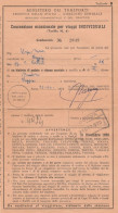 BIGLIETTO TRENO 1970 CONCESSIONE ECCEZIONALE VIAGGI INDIV. MODENA FOGGIA TARIFFA 4 (TR98 - Europa