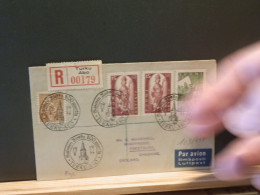 103/739  LETTRE RECOMM.   FINLANDE 1955 - Brieven En Documenten