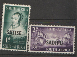 South Africa  1952 SG 141-2  SATISE SADIPU   Mounted Mint - Unused Stamps