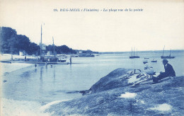 Beg Meil * Vue De La Pointe , La Plage * Bateaux De Pêche * Villageois - Beg Meil