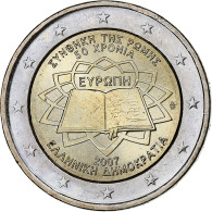 Grèce, 2 Euro, Traité De Rome 50 Ans, 2007, Athènes, SPL, Bimétallique - Grèce