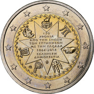 Grèce, 2 Euro, 150ème Anniversaire De L'Union Des îles Ioniennes, 2014 - Grecia