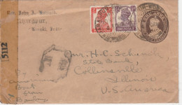 India Old Cover Mailed Censored - 1936-47 King George VI