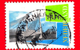 OLANDA - Paesi Bassi - Usato - 1996 - Architettura - Martinus Nijhoff Ponte Sul Fiume Waal - 80 - Used Stamps