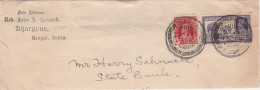 India Old Cover Mailed Front Only - 1936-47 Roi Georges VI