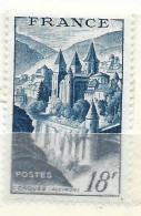 FRANCE N° 805 18F BLEU CONQUES PAPIER PELURE NEUF SANS CHARNIERE - Unused Stamps