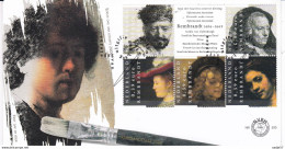 Netherlands Pays Bas 2006 FDC NVPH 2429/ 2433 (Mi 2410/2414) - Rembrandt