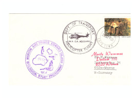 CAPE TOWN HELICOPTER  AGULHAS 28 NOV 1985 ILE MARION - Brieven En Documenten