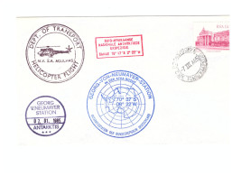 CAPE TOWN HELICOPTER  AGULHAS 07MARS 1985  STATION GEORG VON NEUMAYER - Lettres & Documents