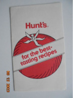 Hunt's For The Best-tasting Recipes - Hunt Wesson Foods 1982 - Américaine