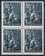 YUGOSLAVIA TRIESTE B - 1951 - 4v - MNH - Ane - Anes - Donkey - Donkeys - Esel - Esels - Burro - Burros - Asino - Asini - Esel