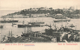 TURQUIE - Constantinople - Pointe Du Sérai - Port De Constantinople - Carte Postale Ancienne - Turquie