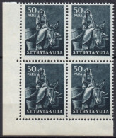YUGOSLAVIA TRIESTE B - 1951 - 4v - MNH - Ane - Anes - Donkey - Donkeys - Esel - Esels - Burro - Burros - Asino - Asini - Esel