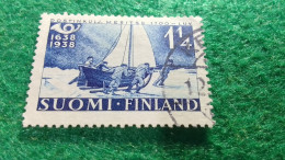FİNLANDİYA--1938-           1.1/4 MK          DAMGALI - Used Stamps