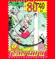 OLANDA - Nederland - Usato - 1994 - Francobolli Per Bambini - Aiutare Gli Altri - Altalena - 80+40 - Used Stamps