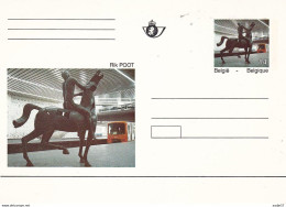Belgie Belgique Belgium 1991 Art Dans Le Métro à Bx, Rik Poot; Carte Postale MNH** - Cartes Postales 1951-..
