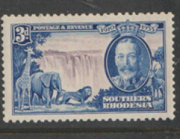 Southern  Rhodesia  1935  SG 33   3d  Silver Jubilee  Mounted Mint - Southern Rhodesia (...-1964)