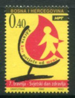 BOSNIA HERCEGOVINA (CROAT) 2000 World Health Day  MNH / **.  Michel 57 - Bosnien-Herzegowina