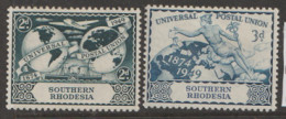 Southern  Rhodesia  1949  SG 68-9  U P U Mounted Mint - Southern Rhodesia (...-1964)