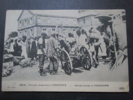 Sierra Leone Freetown Troupes Anglaises Cpa - Sierra Leona