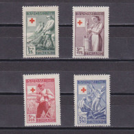 FINLAND 1946, Sc# B74-B77, Semi-Postal, Red Cross, MH - Neufs