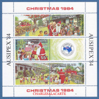 CHRISTMAS ISLAND 1984  CHRISTMAS & AUSIPEX  M.S.  SG  MS 194  U.M. - Christmas Island