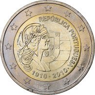 Portugal, Portuguese Republic, 100th Anniversary, 2 Euro, 2010, Lisbonne, SPL - Portugal