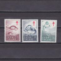 FINLAND 1961, Sc# B160-B162, Semi-Postal, Animals, MH - Unused Stamps