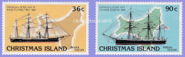 CHRISTMAS ISLAND 1987  VISITING SHIPS  SG 227-228  U.M. - Christmas Island