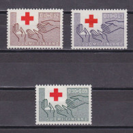 FINLAND 1963, Sc# B166-B168, Semi-Postal, Red Cross, MH - Neufs