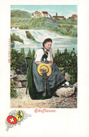 FOLKLORE - Suisse - Costume - Schaffhausen - Femme En Costume Traditionnel - Colorisé - Carte Postale Ancienne - Costumi