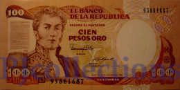COLOMBIA 100 PESOS ORO 1986 PICK 426b UNC - Colombie