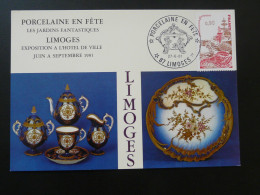 Carte Locale Art De La Porcelaine Limoges 87 Haute Vienne 1981 - Porcelana