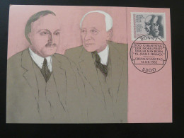 Carte Maximum Card Max Born James Franck Prix Nobel Physique Allemagne Germany 1982 - Fisica