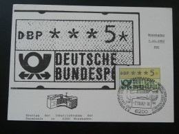 Carte Maximum Card ATM Frama Wiesbaden Allemagne Germany 1982 - Altri & Non Classificati