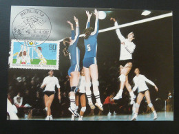 Carte Maximum Card Volleyball Allemagne Germany 1982 - Volleybal