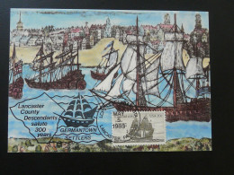 Carte Maximum Card Bateau Ship Concord Lancaster USA 1983 - Cartes-Maximum (CM)