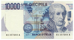 10000 LIRE B. ITALIA ALESSANDRO VOLTA SERIE SOSTITUTIVA XC-A 21/01/1991 FDS-/FDS - Autres & Non Classés