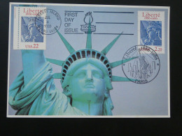 Carte Maximum Card Statue De La Liberté Statue Of Liberty Centennial Joint Issue France-USA 1986 - Gezamelijke Uitgaven