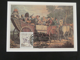 Carte Maximum Card Histoire Postale 500 Jahre Post Diligence Postale Freising Allemagne Germany 1990 - Stage-Coaches