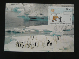 Carte Maximum Card Pingouin Penguin TAAF 1991 - Pinguini